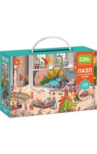 Пазл Ночь в музее. Палеонтологический музей, 100 элементов