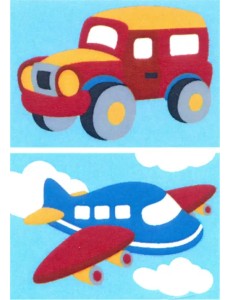 Рисование по номерам на картоне. Машинка, Самолет, А5 Рисование по номерам на картоне. Машинка, Самолет, А5