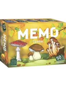 Мемо Грибы. 50 карточек Мемо Грибы. 50 карточек