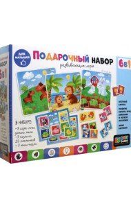 Baby Games. Подарочный набор 6 в 1. Развивающие игры. Лото, домино, мемо, пазлы
