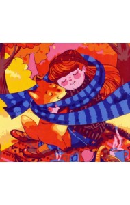 Холст с красками для рисования по номерам. Тёплые объятия