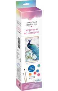 Картина по номерам. Панно. Великолепный павлин