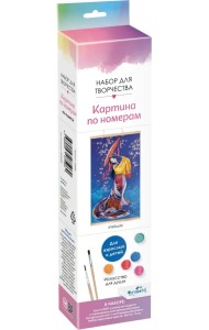 Картина по номерам. Панно. Гейша