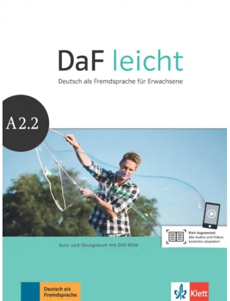 DaF leicht A2.2. Deutsch als Fremdsprache für Erwachsene. Kurs- und Übungsbuch mit DVD-ROM