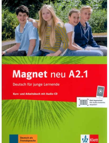 Magnet neu A2.1. Deutsch für junge Lernende. Kurs- und Arbeitsbuch mit Audio-CD