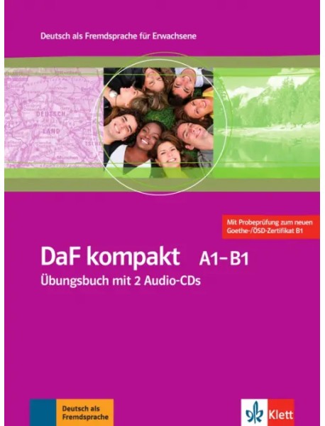 DaF kompakt A1-B1. Deutsch als Fremdsprache für Erwachsene. Übungsbuch mit 2 Audio-CDs