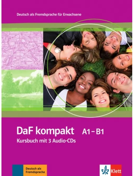 DaF kompakt A1-B1. Deutsch als Fremdsprache für Erwachsene. Kursbuch mit 3 Audio-CDs