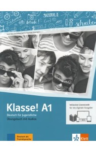 Klasse! A1. Deutsch für Jugendliche. Übungsbuch mit Audios inklusive Lizenzcode für das Übungsbuch
