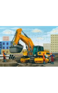 Пазл Экскаватор, 24 элемента