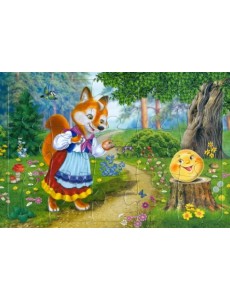 Пазл Колобок, 15 элементов