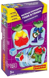 Игра развивающая. Веселые крокодилы Гоша и Глаша
