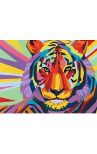 Картина по номерам, на холсте с подрамником. Тигр