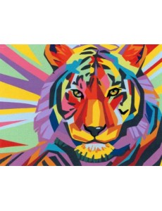 Картина по номерам, на холсте с подрамником. Тигр Картина по номерам, на холсте с подрамником. Тигр