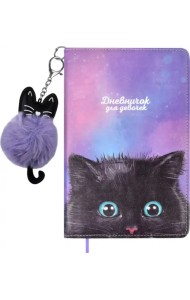 Дневничок для девочек. Чёрный котик, 96 листов, А6+