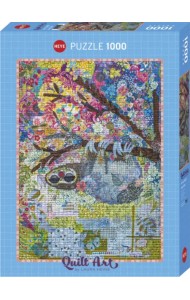 Puzzle-1000 Лоскутное искусство. Ленивец