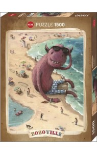 Puzzle-1500 На пляже. Zozoville