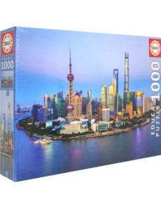 Пазл-1000 Горизонт Шанхая на закате Пазл-1000 Горизонт Шанхая на закате