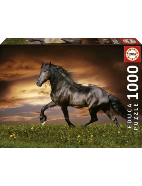 Пазл-1000 Бегущая рысью лошадь