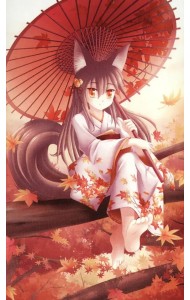 Картина по номерам Осенний дух кицунэ, 30x50