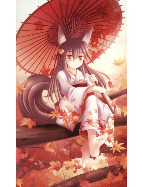 Картина по номерам Осенний дух кицунэ, 30x50