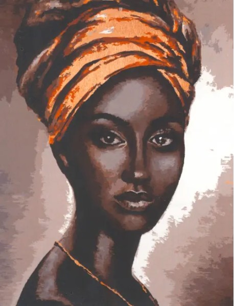 Картина по номерам Африканская женщина
