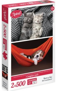 Сладких снов! Набор пазлов. 2х500 элементов