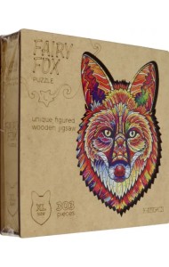 Деревянный пазл с двухслойной крышкой Сказочный Лис, 303 детали