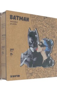 Деревянный пазл с двухслойной крышкой Бэтмен, 297 деталей