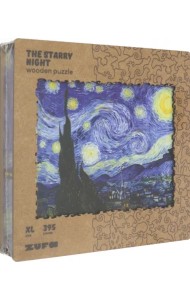 Деревянный пазл с двухслойной крышкой Звездная Ночь, 395 деталей