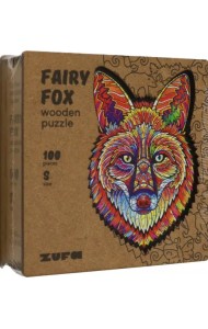 Деревянный пазл с двухслойной крышкой Сказочный Лис, 100 деталей