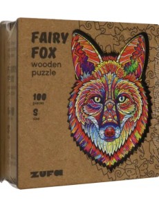 Деревянный пазл с двухслойной крышкой Сказочный Лис, 100 деталей Деревянный пазл с двухслойной крышкой Сказочный Лис, 100 деталей