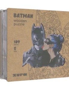 Деревянный пазл с двухслойной крышкой Бэтмен, 109 деталей Деревянный пазл с двухслойной крышкой Бэтмен, 109 деталей