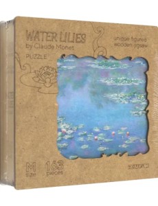 Деревянный пазл с двухслойной крышкой Водяные лилии, 163 детали Деревянный пазл с двухслойной крышкой Водяные лилии, 163 детали