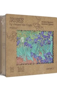 Деревянный пазл с двухслойной крышкой Ирисы, 162 детали