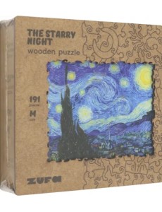 Деревянный пазл с двухслойной крышкой Звездная ночь, 395 деталей