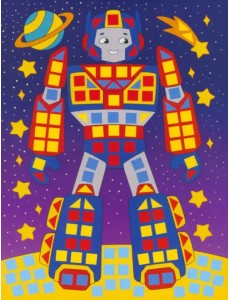 Разноцветная мозаика 3 в 1. Грузовичок. Ракета. Робот Разноцветная мозаика 3 в 1. Грузовичок. Ракета. Робот