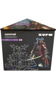 Деревянный фигурный пазл Cамурай, 155 деталей