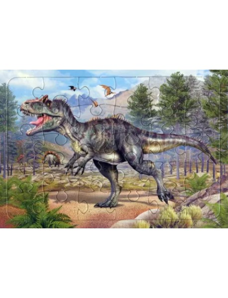 Пазл Динозавр Аллозавр, 30 элементов