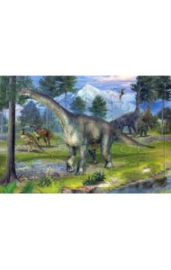 Пазл Динозавр Бронтозавр, 30 элементов
