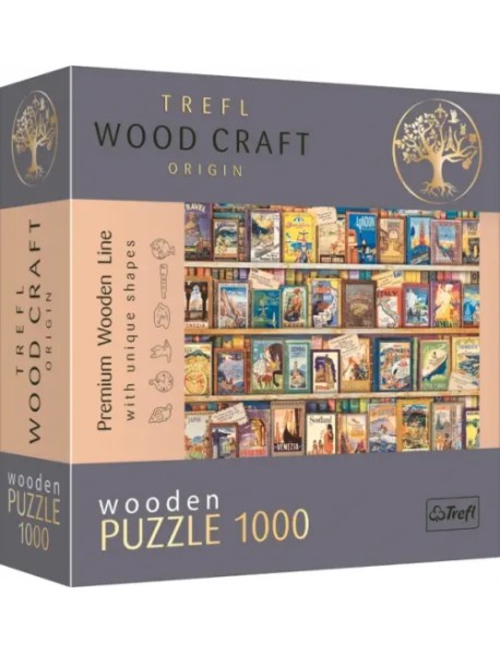 Puzzle-1000 Путеводители по миру, деревянный