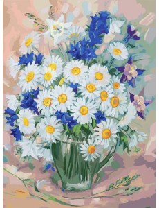 Живопись на холсте Ромашки, 30х40