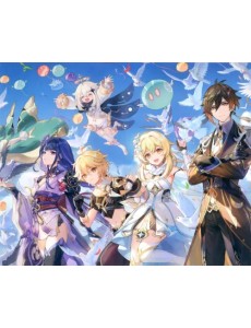 Картина для раскрашивания по номерам Геншин. Счастливые воспоминания