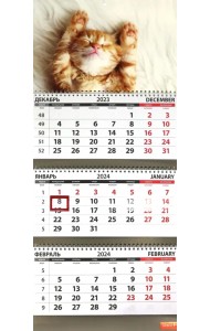 Календарь квартальный на 2024 год Котята. Сон