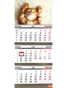 Календарь квартальный на 2024 год Котята. Сон Календарь квартальный на 2024 год Котята. Сон