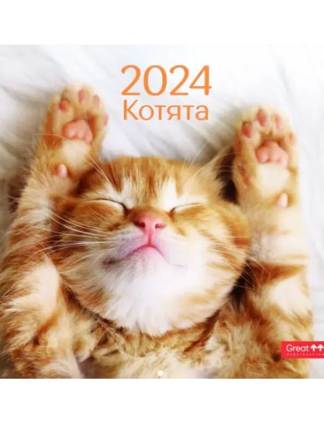 Календарь настенный перекидной на 2024 год Котята