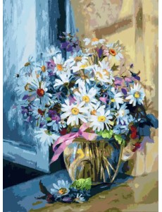 Живопись на холсте Ромашковое утро Живопись на холсте Ромашковое утро