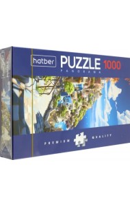 Puzzle-1000 Панорама. Санторини