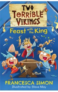 Two Terrible Vikings Feast with the King