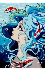 Стихия воды. Картина по номерам, на холсте, с подрамником 