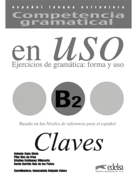 Competencia gramatical en uso B2. Libro de claves